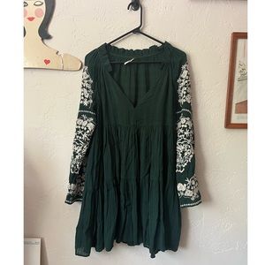 Free People Embroidered dress/ Boho/ Bohemian